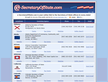 Tablet Screenshot of e-secretaryofstate.com